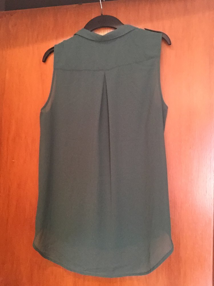 Chiffonpolyester Bluse Grün NEU