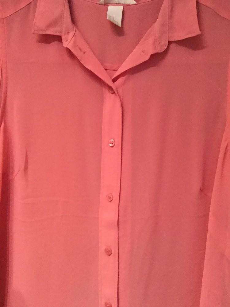 Chiffonpolyester Bluse Rosa NEU