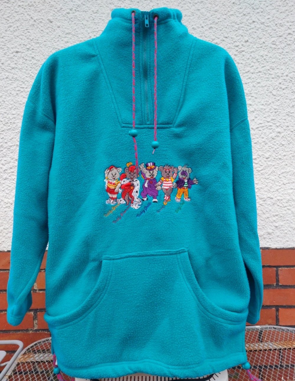 Vintage Fleece Ski Sweater Original 80er Jahre Gr 40/42