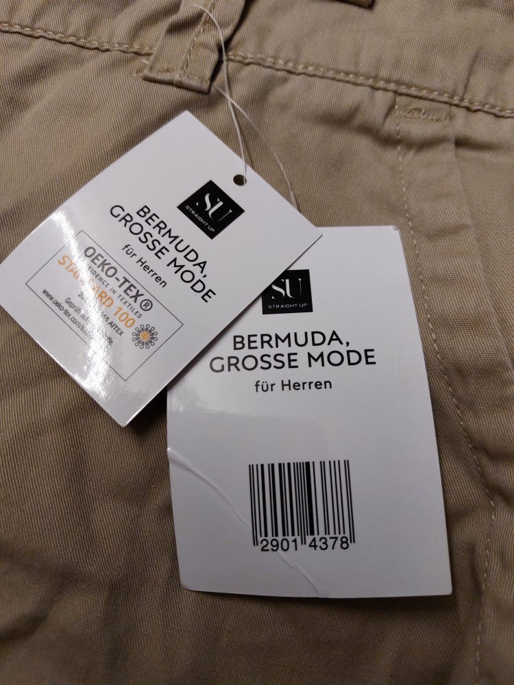Herren Bermuda Gr 64 Neu mit Etikett 
