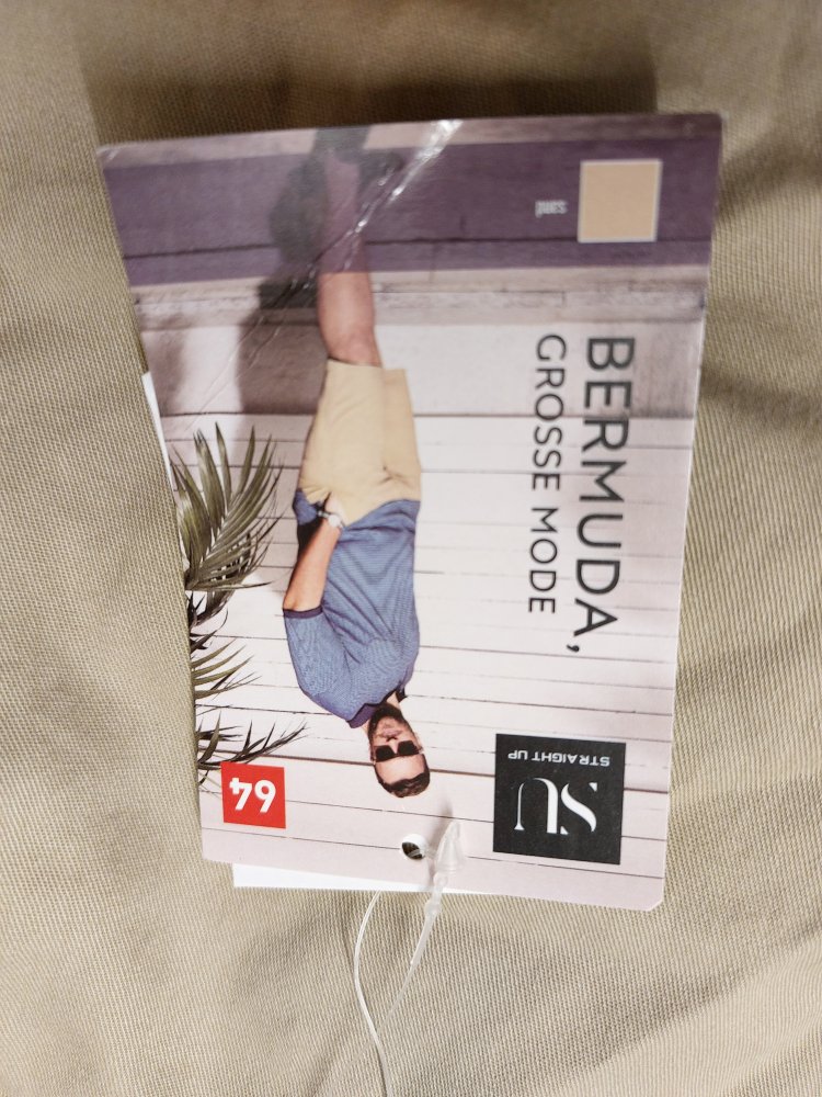 Herren Bermuda Gr 64 Neu mit Etikett 