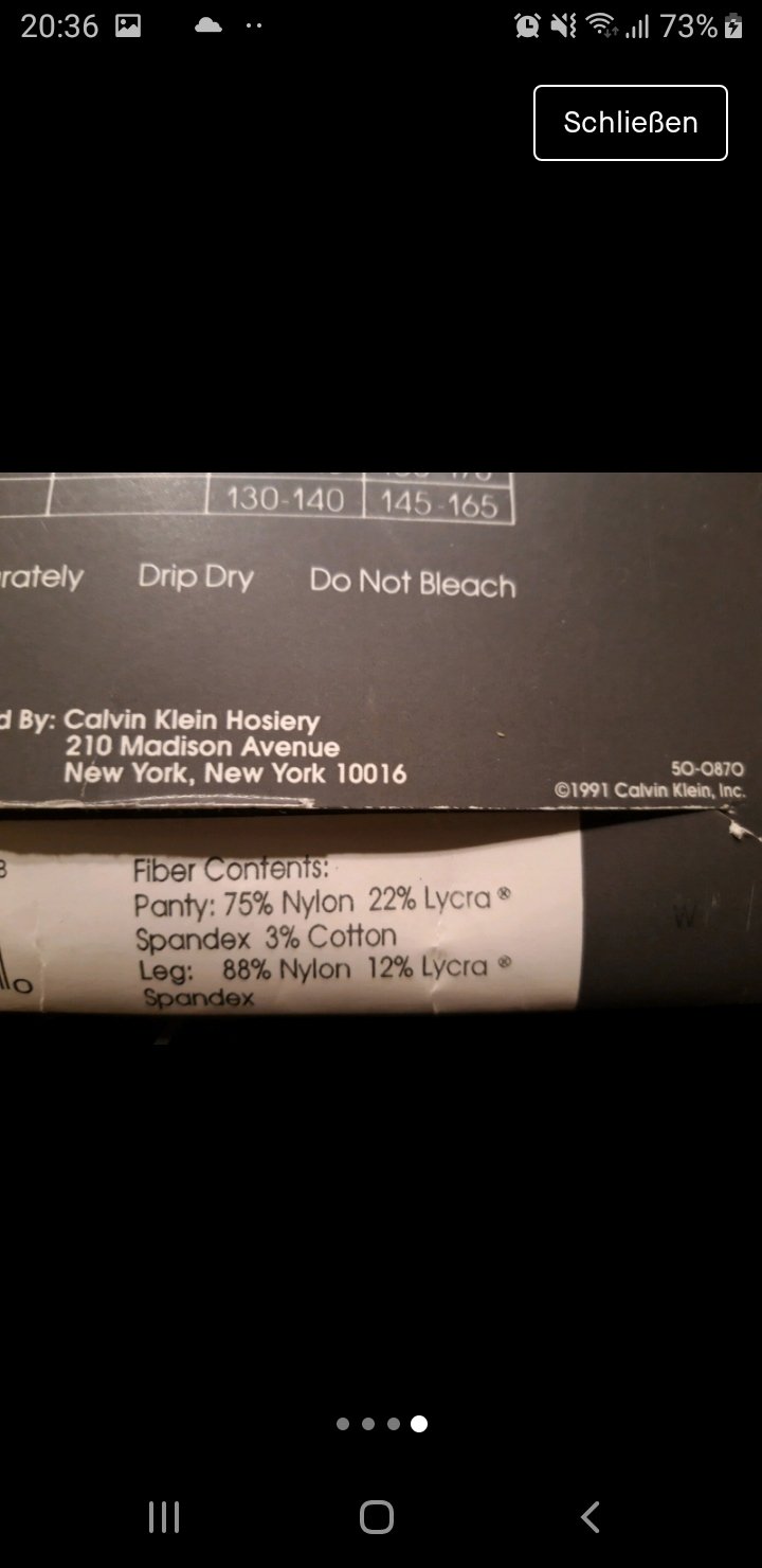 Calvin Klein Strumpfhose Gr 38