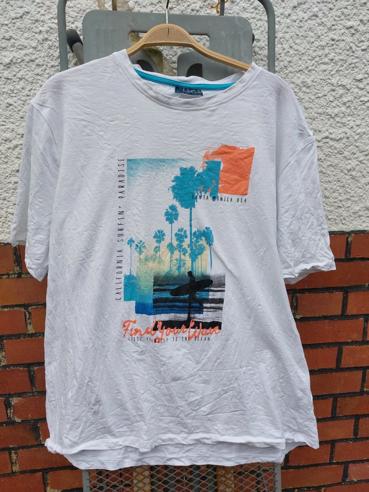Herren T-shirt Gr 4 XL mit Druck 