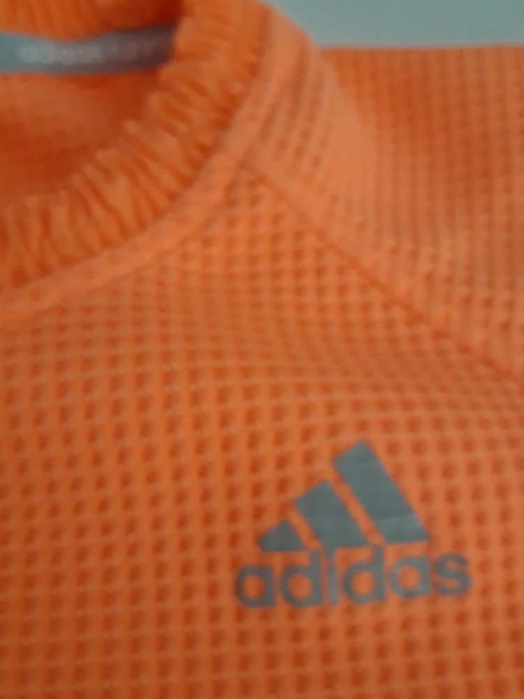 Adidas Running Neon Orange Cropped Sweater Gr S 