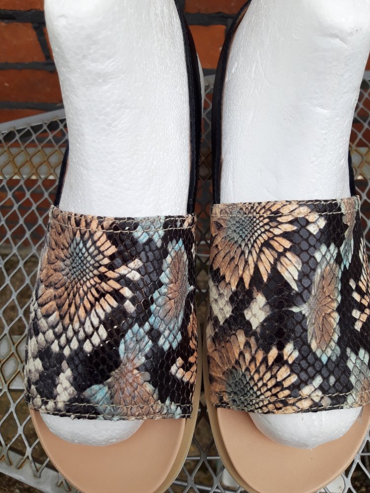 Plateau Sandalen Sling back Gr 40
