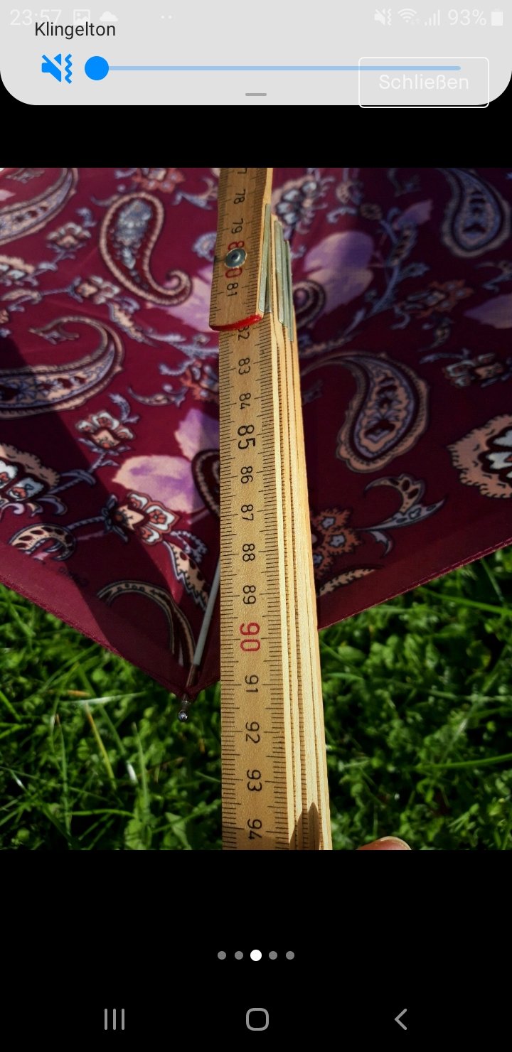 Vintage Regenschirm rot 