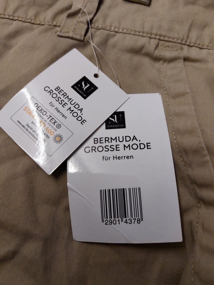 Herren Bermuda Gr 64 Neu mit Etikett 