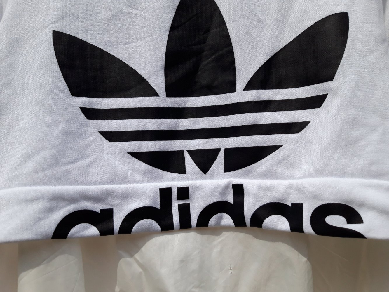 Adidas Oversize Cropped Sweater Gr 34 Neu