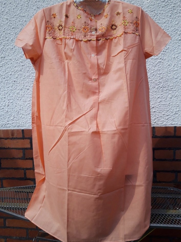 Nachthemd Oversize Vintage Stickereien 70ern 