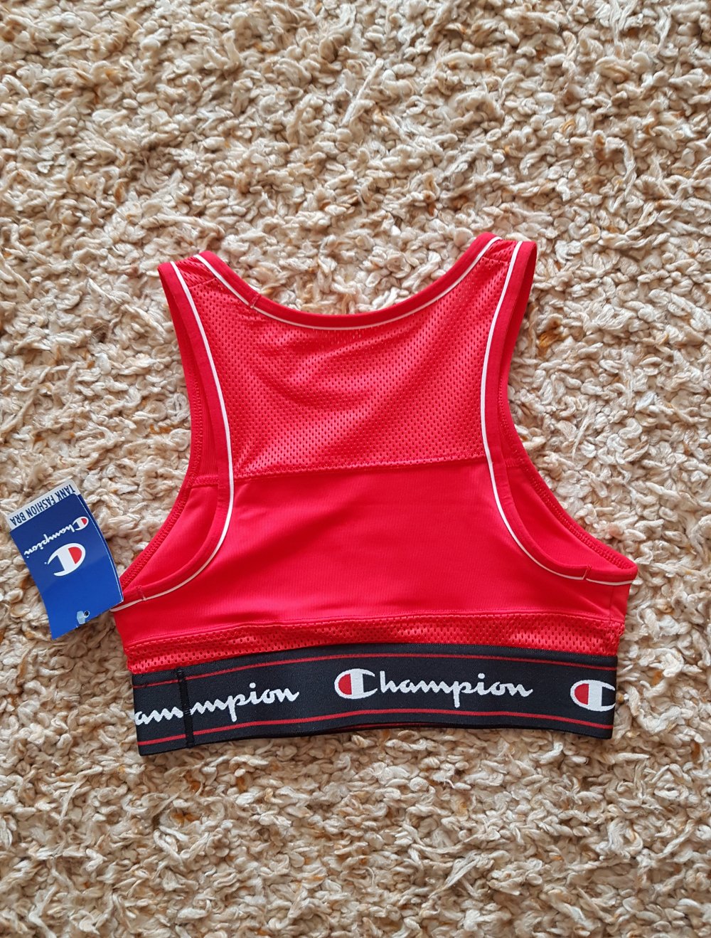 Neu! Champion Sport Top Fitnesstop Sport BH Bustier Bralette rot Gr.XS