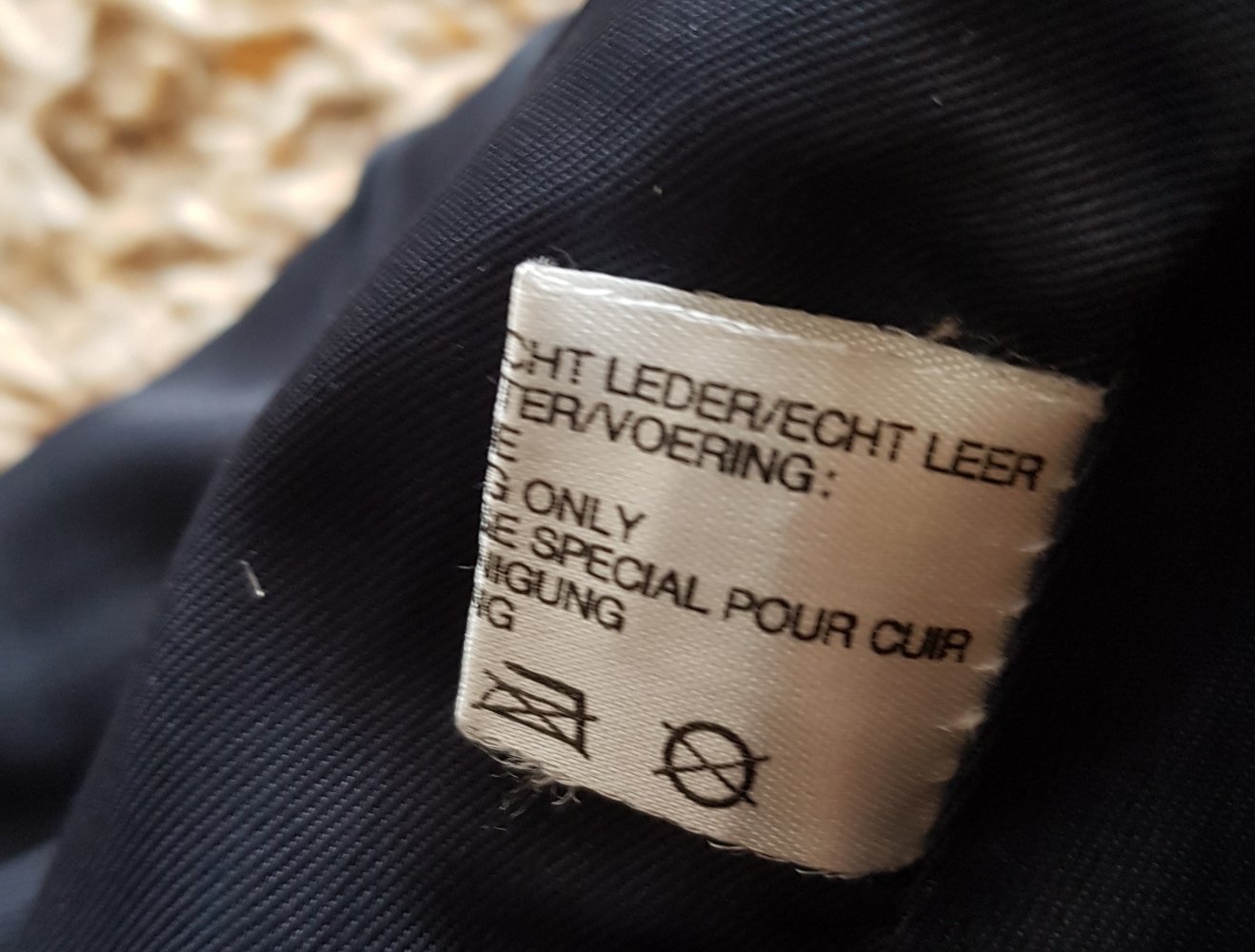 Vintage Echt Leder Rock Highwaist schwarz Gr.XS