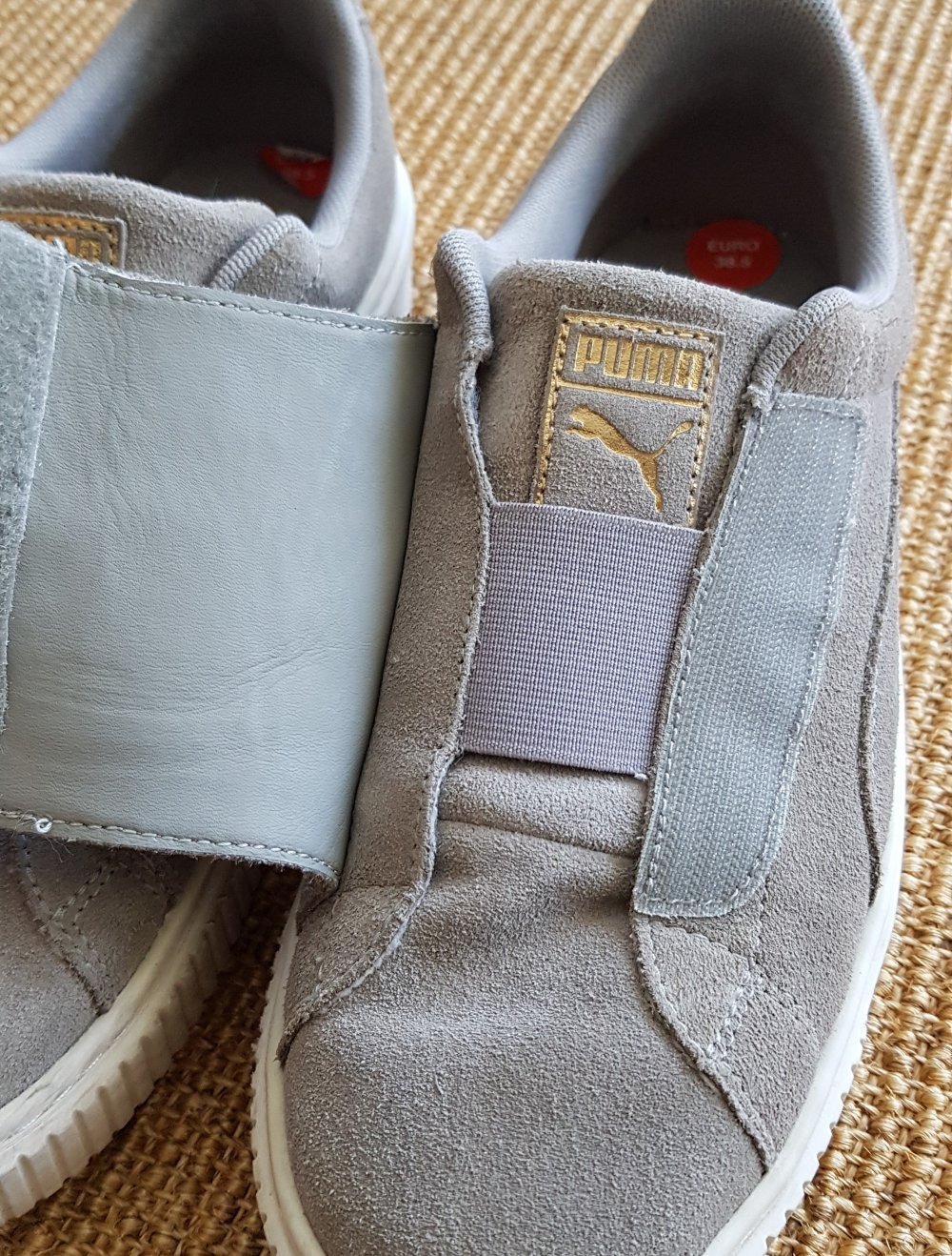 Puma Plateau  Sneaker Wildleder hellgrau Gr.38.5