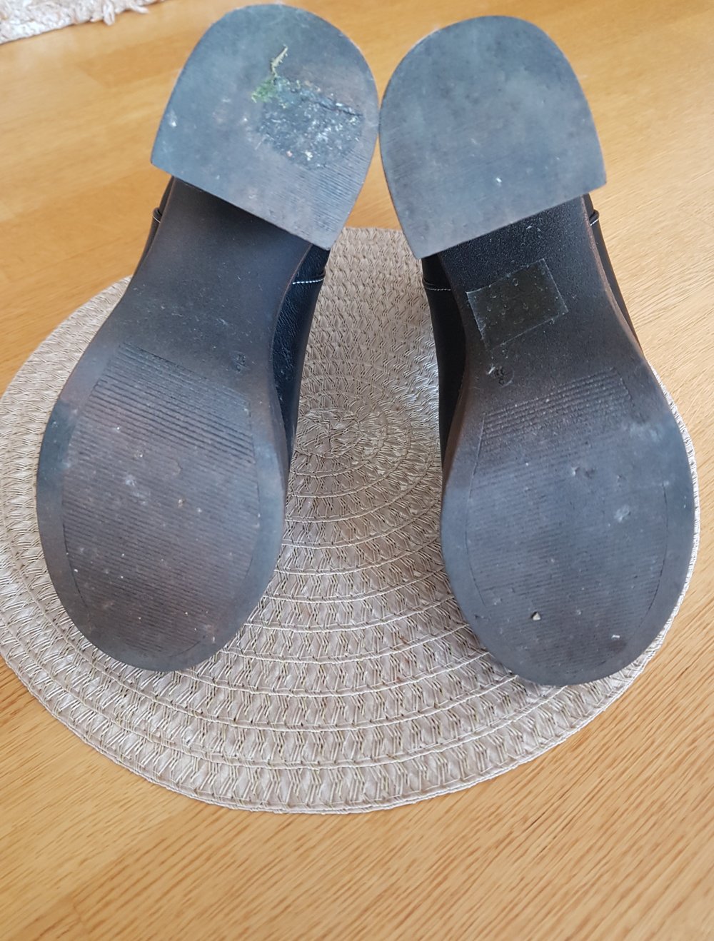 Plateau Stiefel Chelsea Boots schwarz braun Gr.38