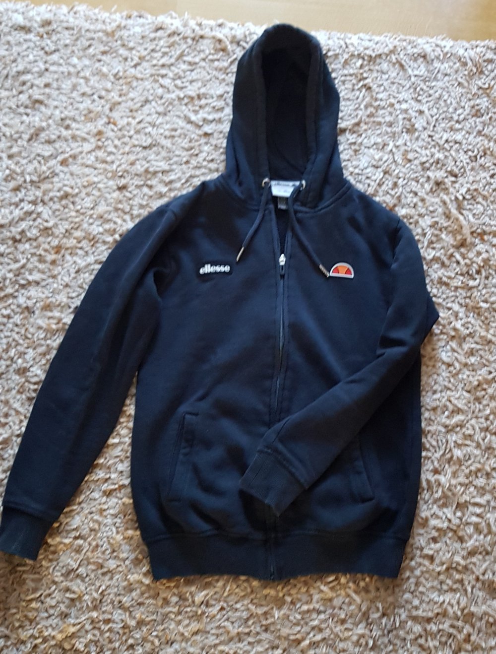 Ellesse Kapuzenhoodie Kapuzenjacke Hoodie Zipper schwarz Gr.S