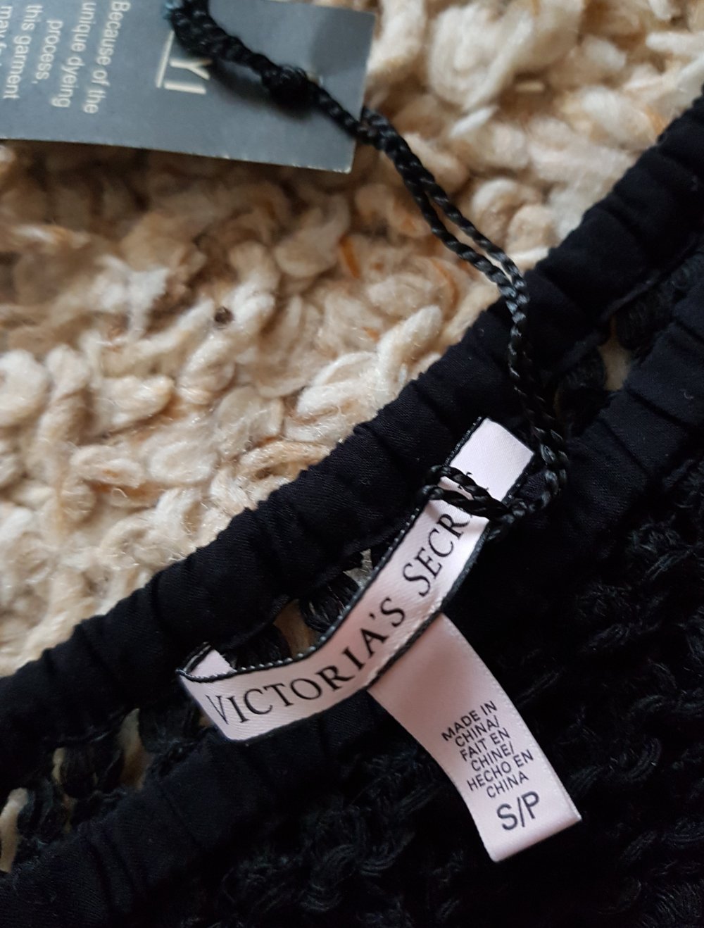 Neu! Victoria's Secret Jumpsuit Playsuit schwarz blau Farbenverlauf Gr.S
