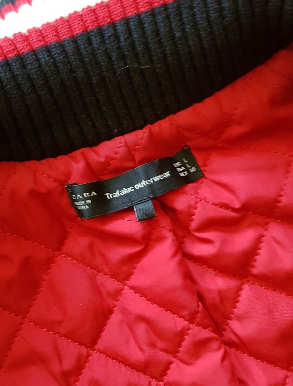 Zara oversized College Jacke mit Wolle Anteil dunkelblau Gr.L