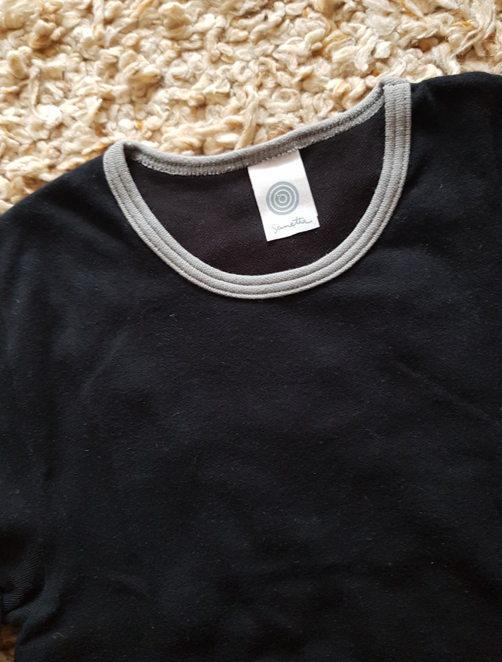 Schwarzes T-shirt Shirt Basic Gr.XS