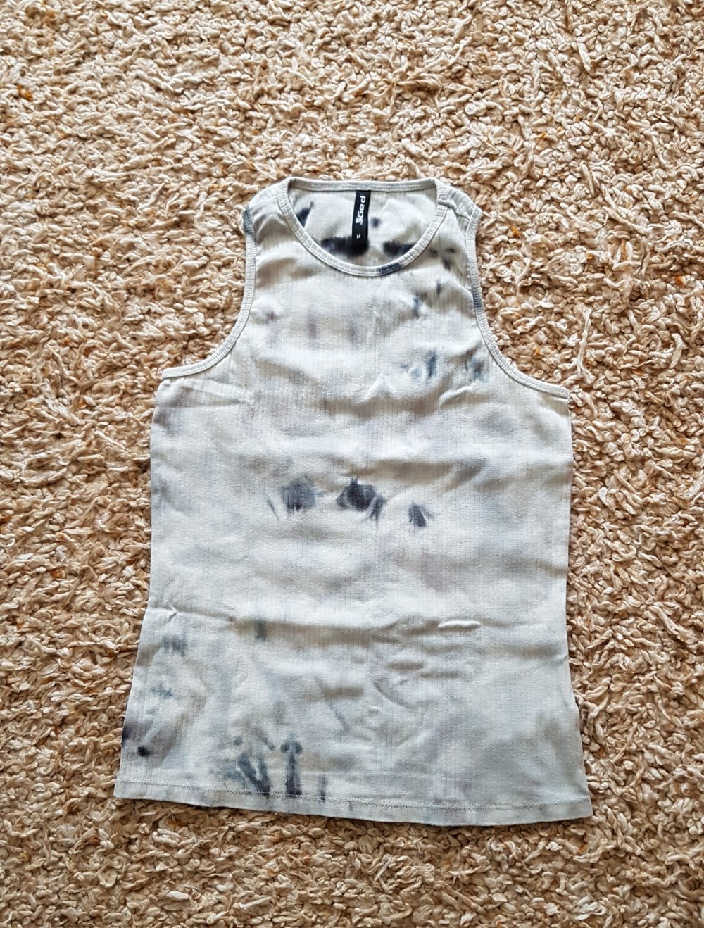 Batik Shirt Hemdchen Strandtop grau Gr.M