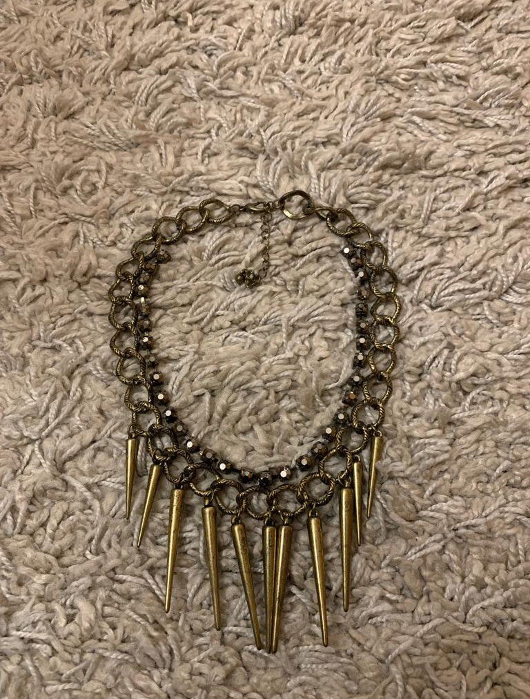 Statement Kette Gothic altgold Vintage Y2k