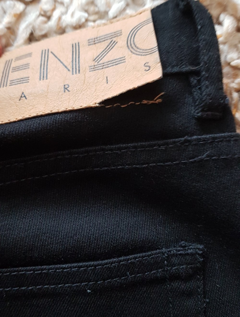 Kenzo Schwarze Jeans Highwaist Gr.S