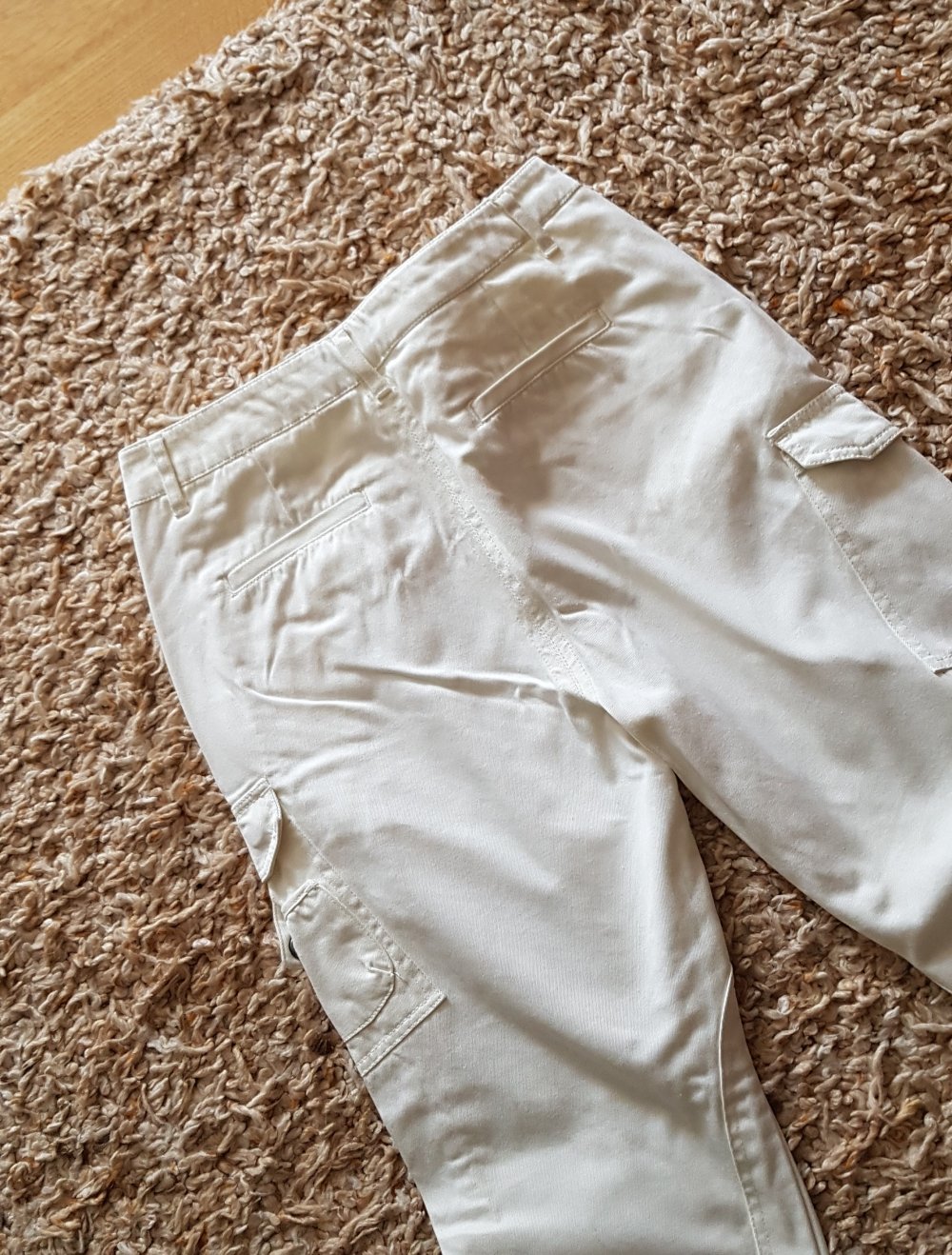 Twinset Simona Barbieri Cargohose weiß creme Gr.S
