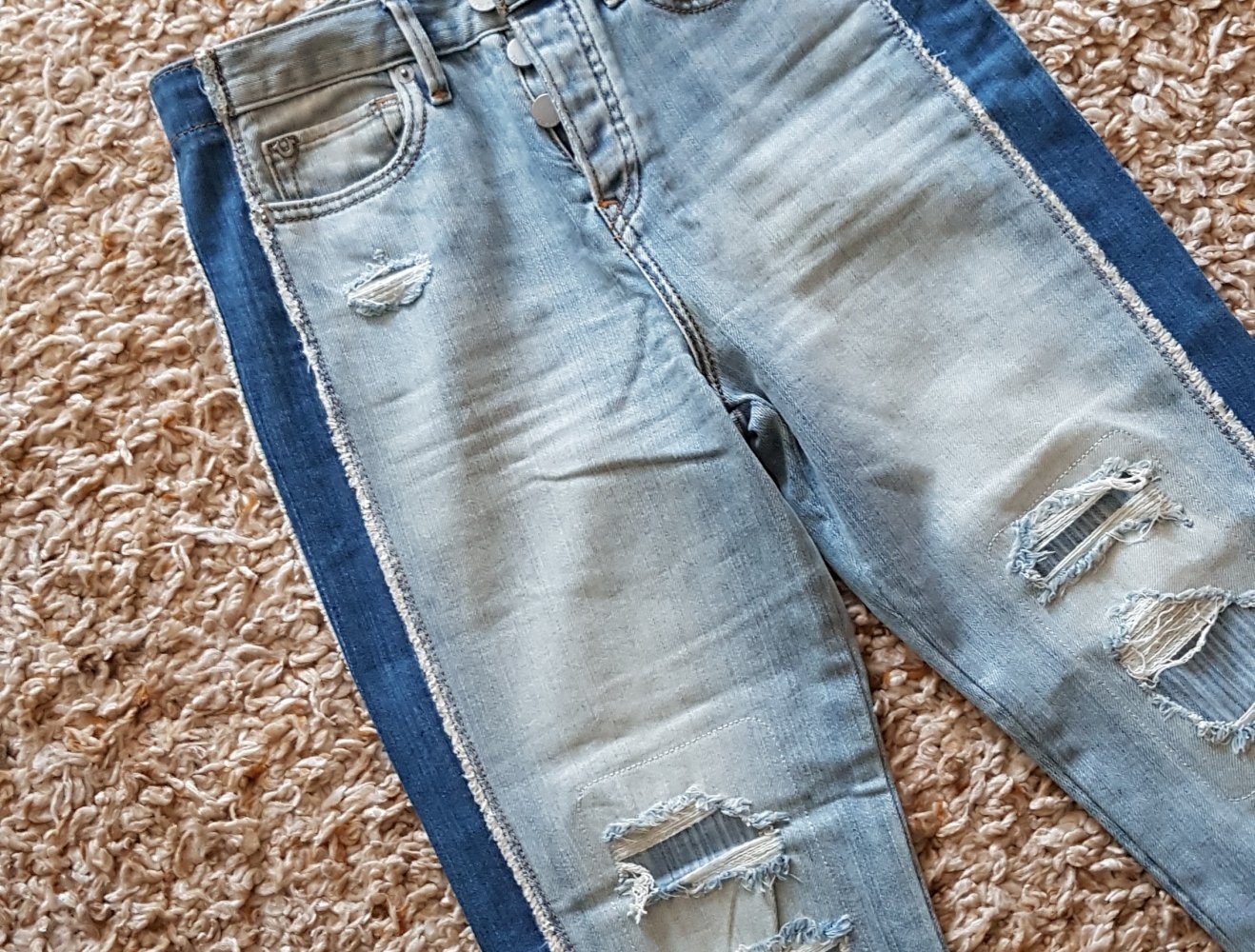 True Religion Mom Jeans Used Look hellblau Highwaist Gr.36