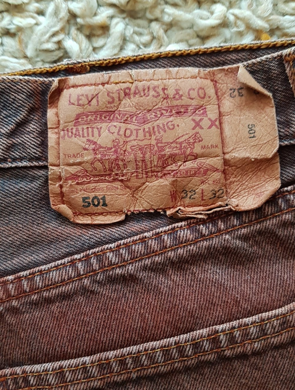 Levi's 501 Vintage Jeans Shorts Hotpants Used Look  W32