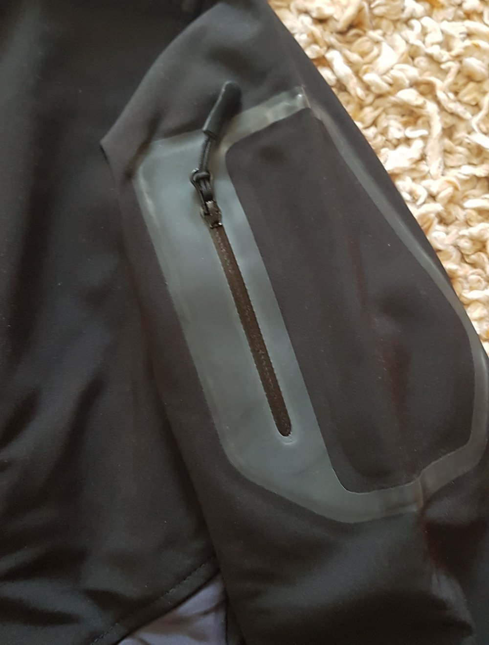 Sportjacke Softshelljacke Funktionsjacke schwarz grau Gr.S