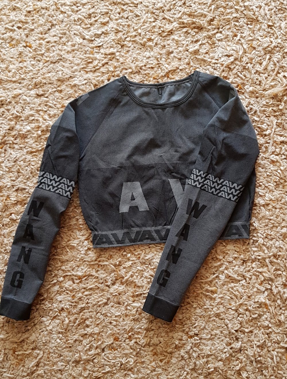 Alexander Wang ×H&M Croptop Gr. M grau
