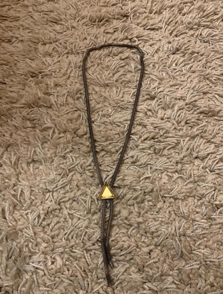 Vintage Kette altgold  Anhänger  Stein Y2k