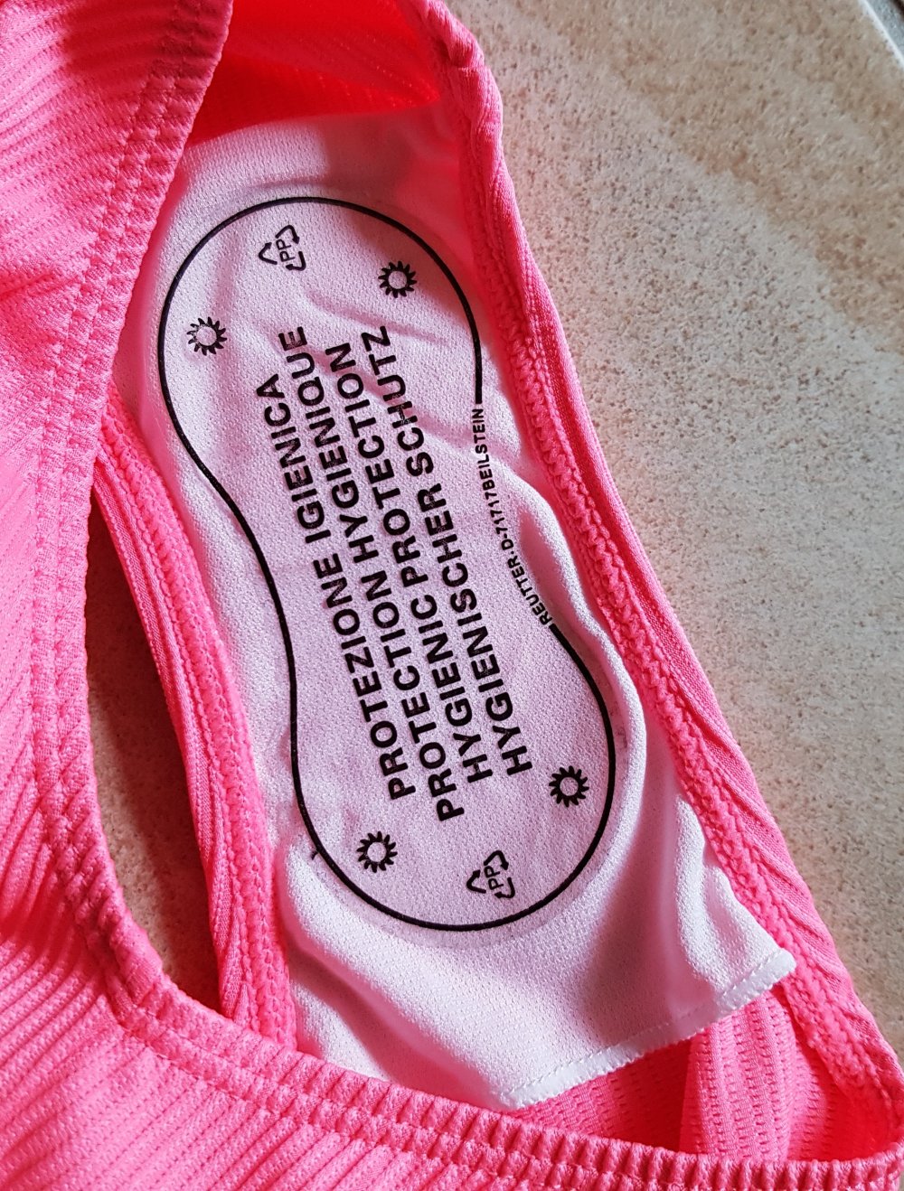 Neu! Mädchen Bikini pink korallenrot Gr.XS