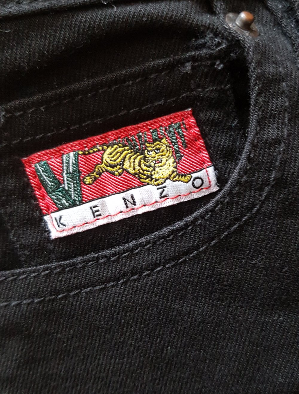Kenzo Schwarze Jeans Highwaist Gr.S