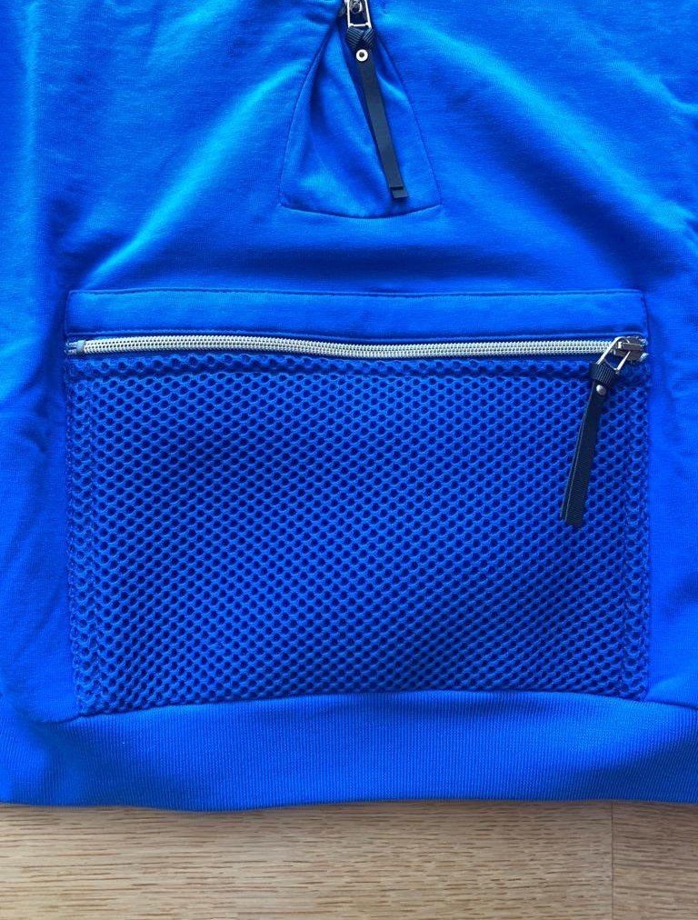 Neu! Versace blaues Polo Shirt  Sweater mit viel Details Gr.XS