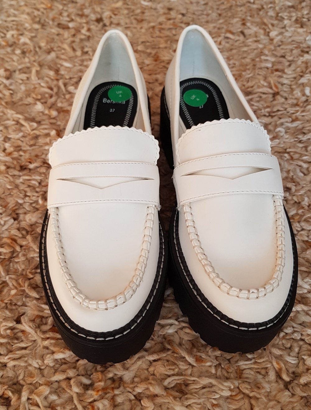 Weiße Sneaker Slipper  mit Plateau Gr.37 neu