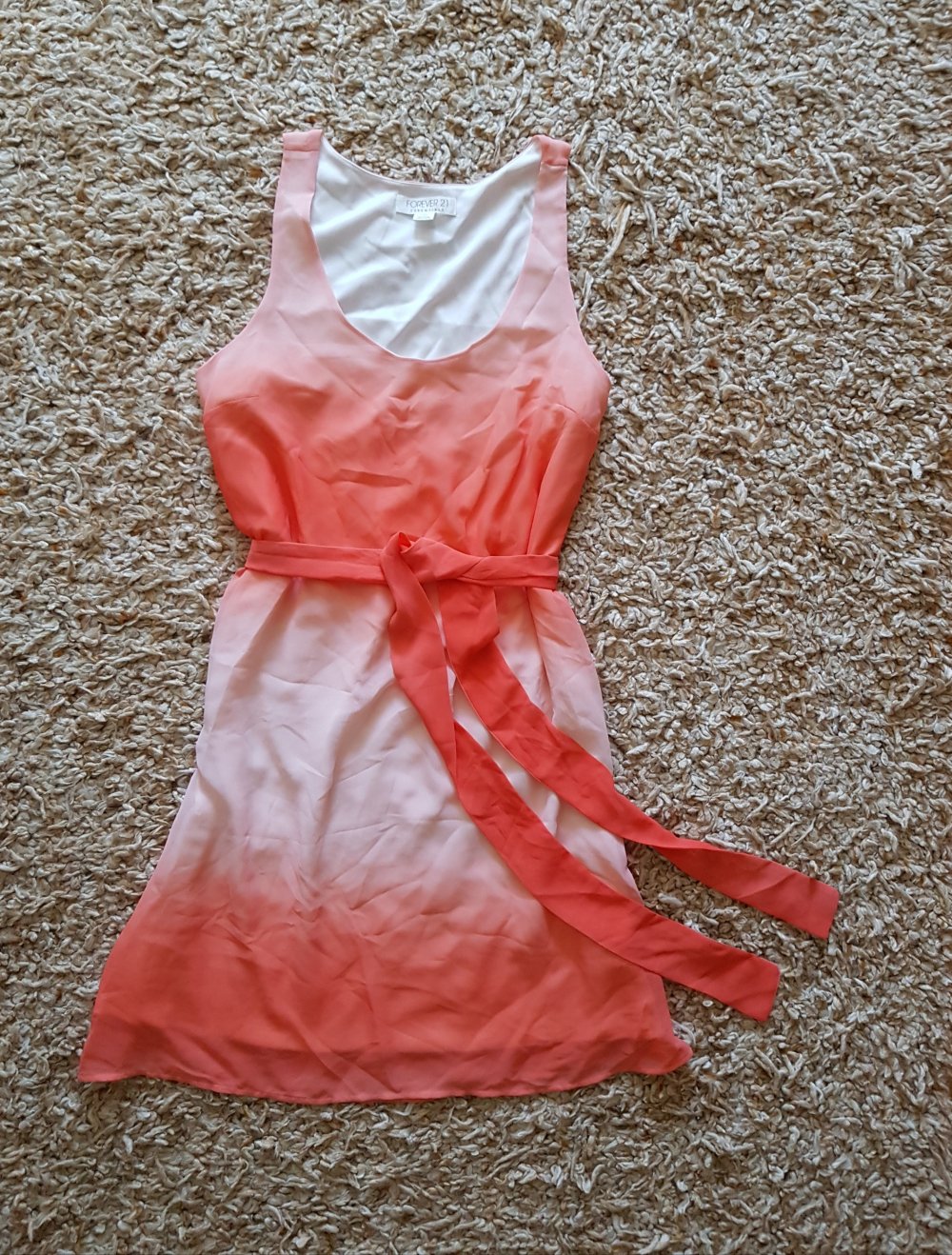 Neues Sommerkleid Farbenverlauf orange weiß  Gr.L