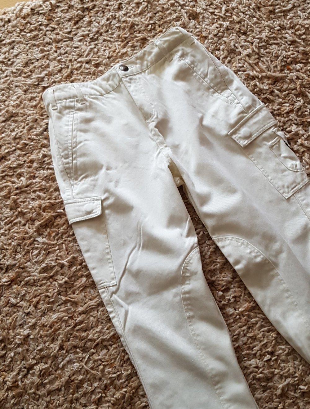 Twinset Simona Barbieri Cargohose weiß creme Gr.S