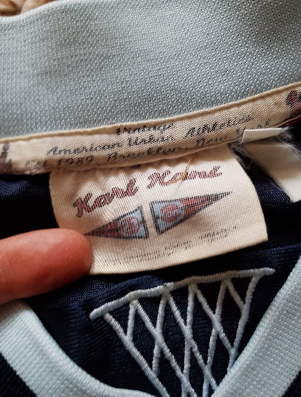 Karl Kani Vintage oversized Shirt Pulunder Weste Unisex dunkelblau Gr.XL