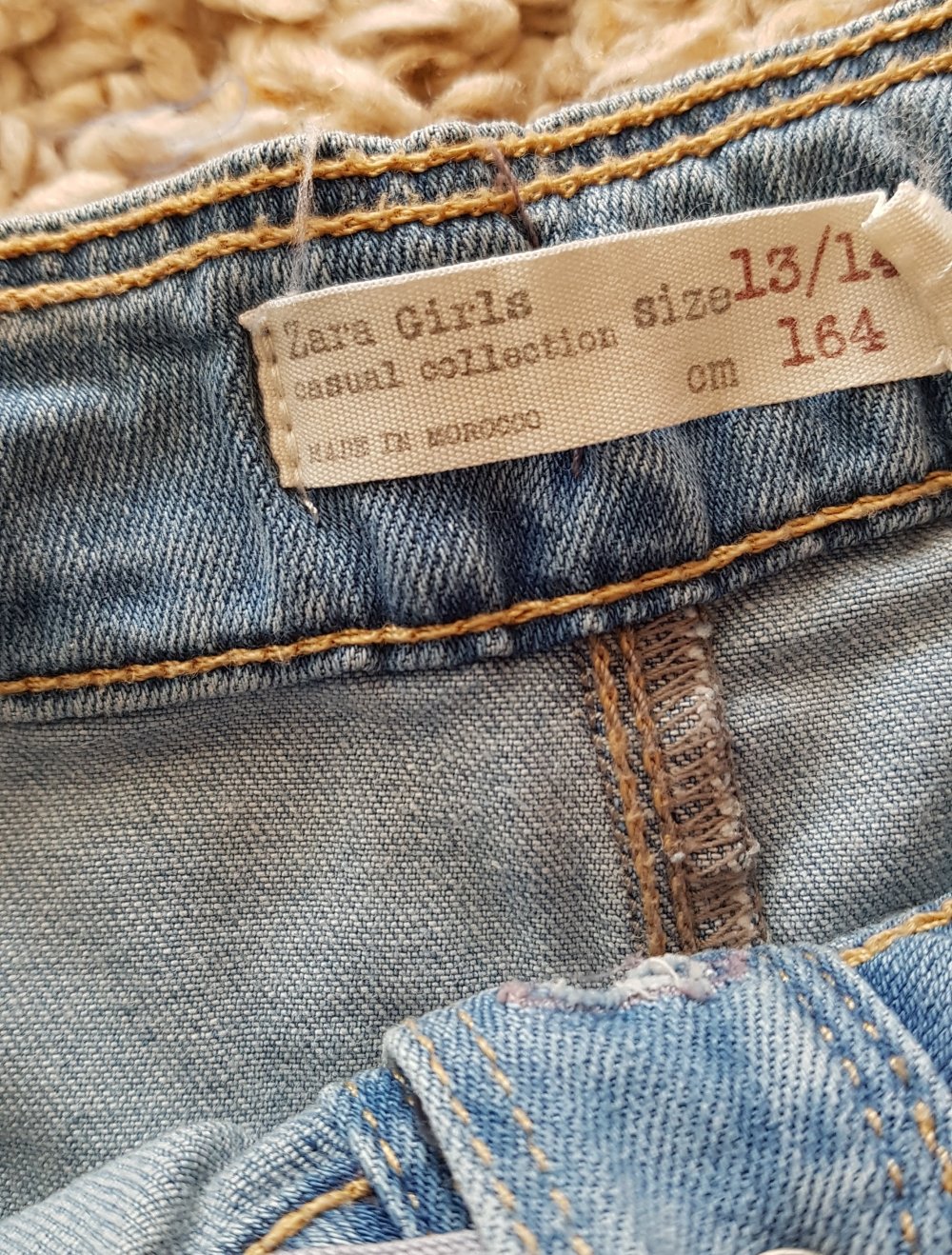 Zara Mädchen Jeans Rock hellblau Gr.164