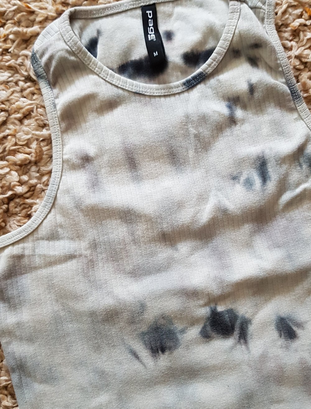 Batik Shirt Hemdchen Strandtop grau Gr.M