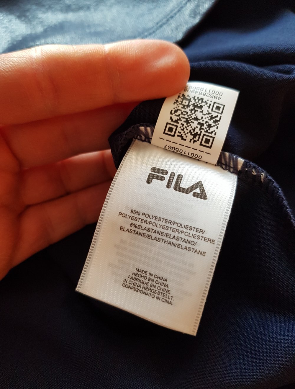 Neu! Fila Bandeau Kleid Bodycoon dunkelblau metalic mit Logo Gr.S