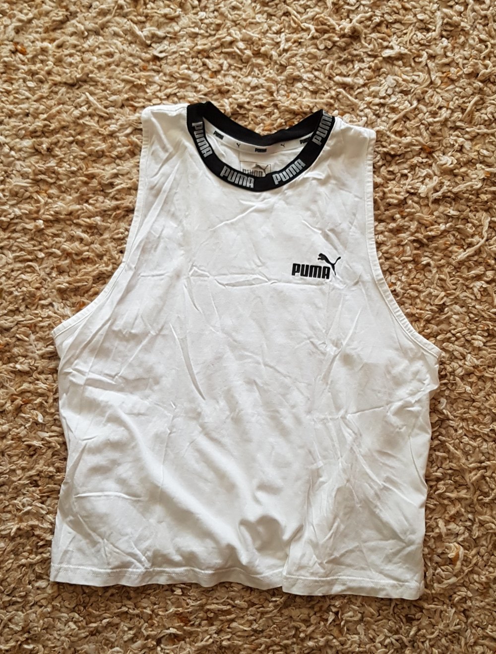 Puma Shirt Top weiß mit Logo Gr.L