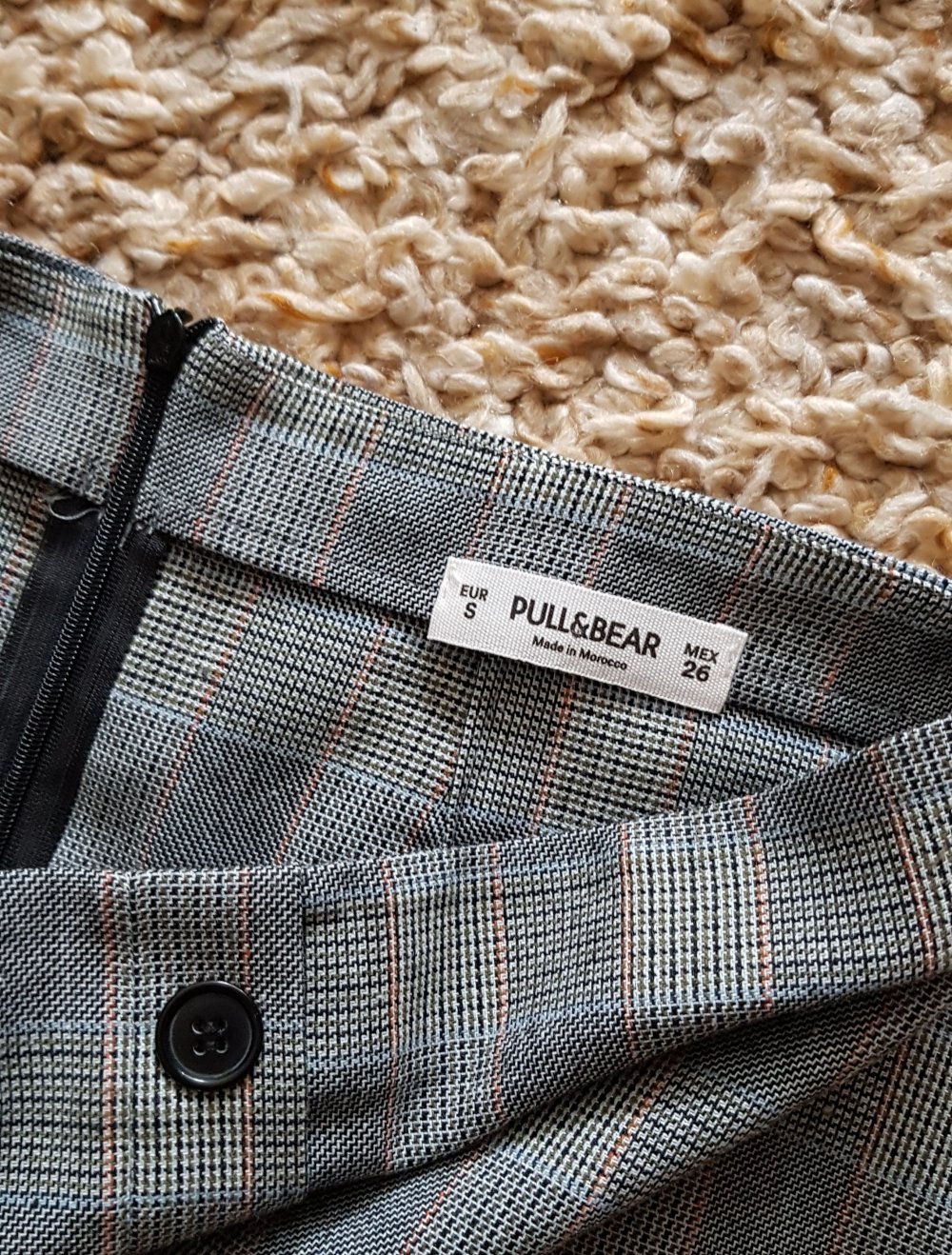 Neu! Karierter Minirock grau Gr.S