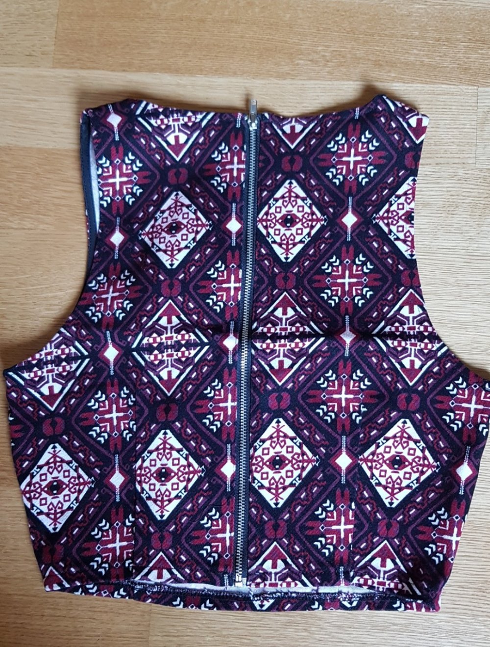 Buntes Croptop Aztekenmuster Gr.S