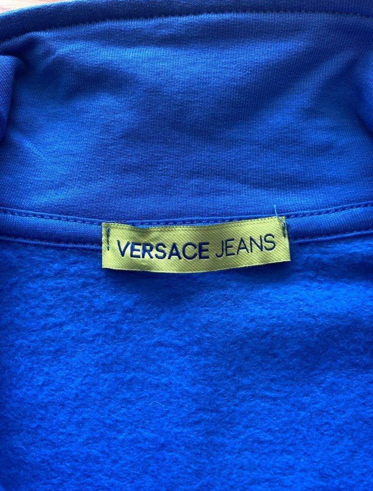 Neu! Versace blaues Polo Shirt  Sweater mit viel Details Gr.XS