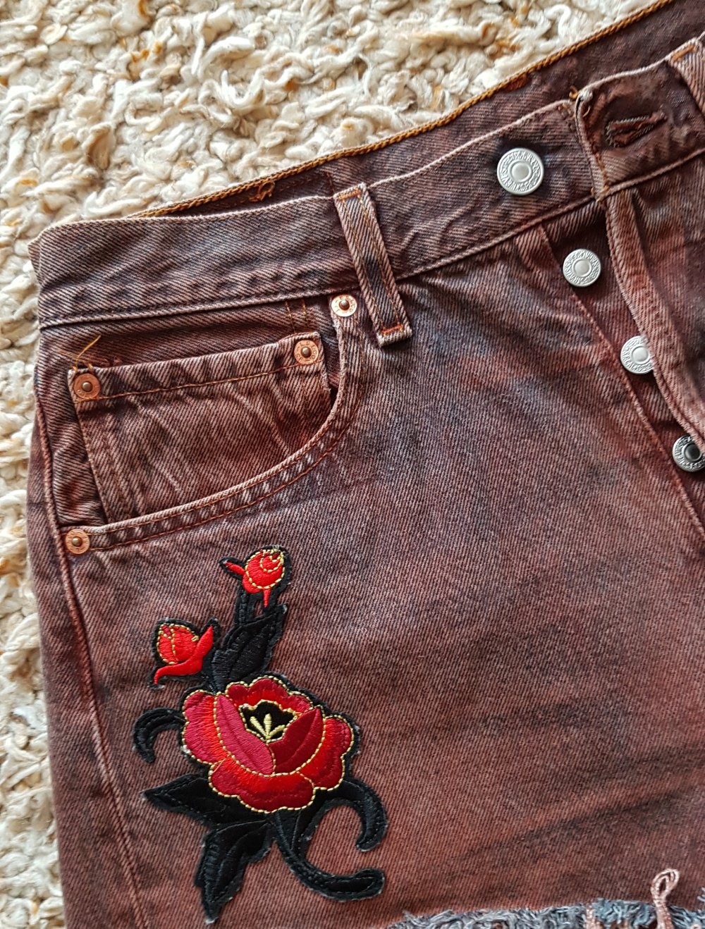 Levi's 501 Vintage Jeans Shorts Hotpants Used Look  W32