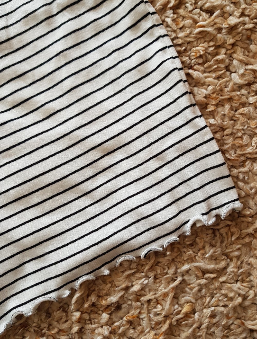 Gestreiftes Top Hemdchen weiß schwarz Gr.XS neu