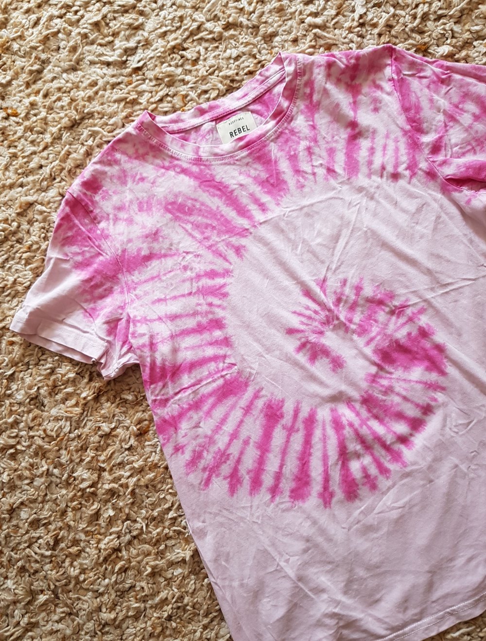 Batik Tshirt Shirt pink rose Gr.S