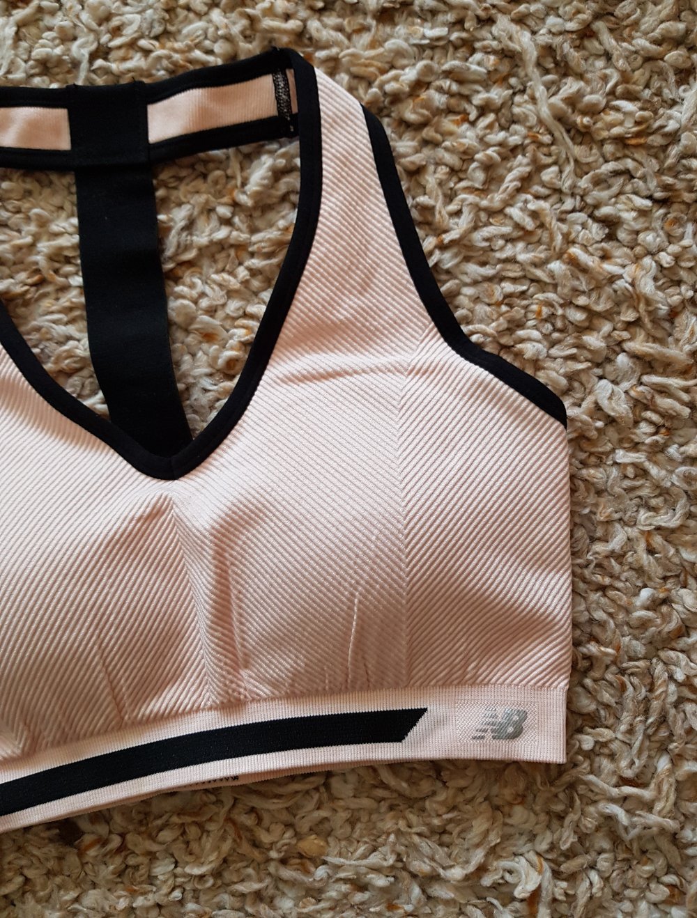 Neu! New Balance Sport BH Top Fitnesstop rose schwarz Gr.XL