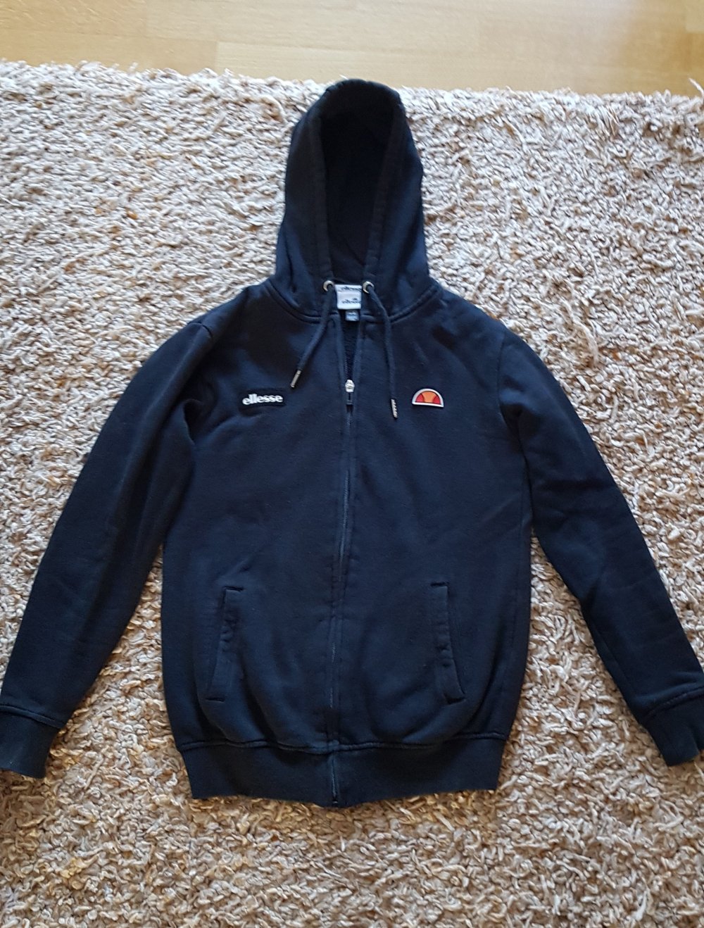 Ellesse Kapuzenhoodie Kapuzenjacke Hoodie Zipper schwarz Gr.S