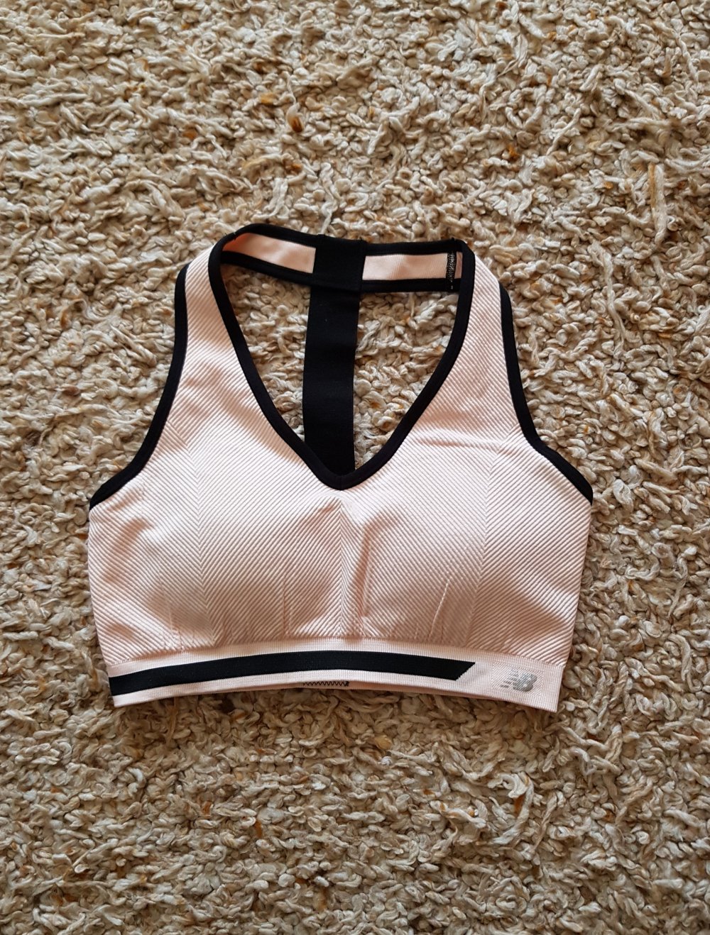 Neu! New Balance Sport BH Top Fitnesstop rose schwarz Gr.XL